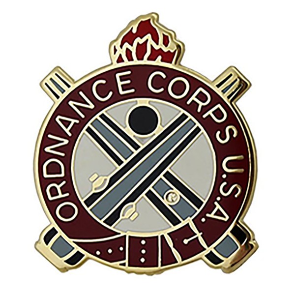 Ordnance Corps Regimental Crest by ArmyFacts com